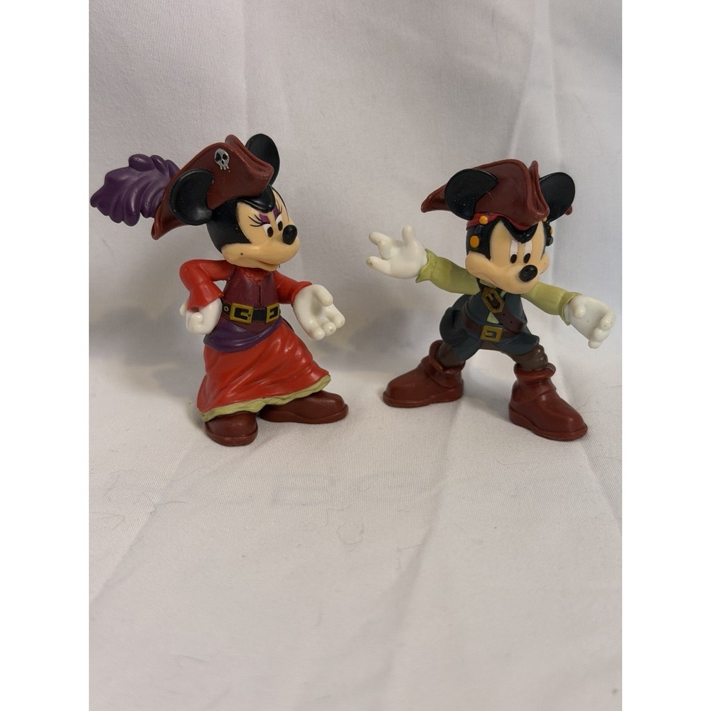 Disney Pirates Of The Caribbean Minnie And Mickey Mouse Action Figure 2.75"